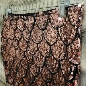 🥂🕛 Sequined Mini Skirt